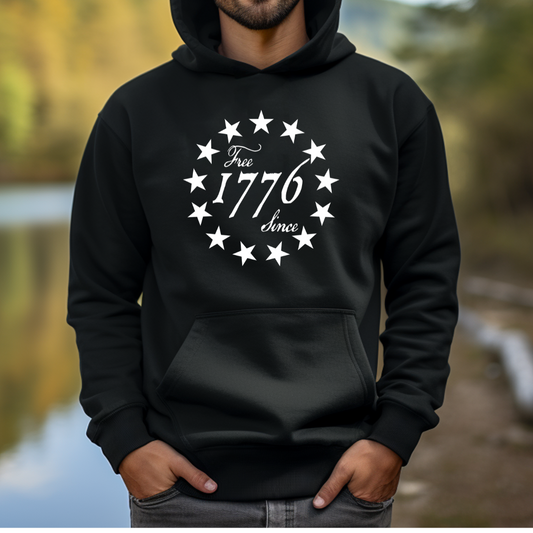 1776 Hoodie Black