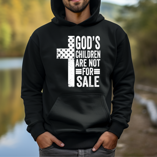 Gods Children are NOT for Sale Hoodie Black