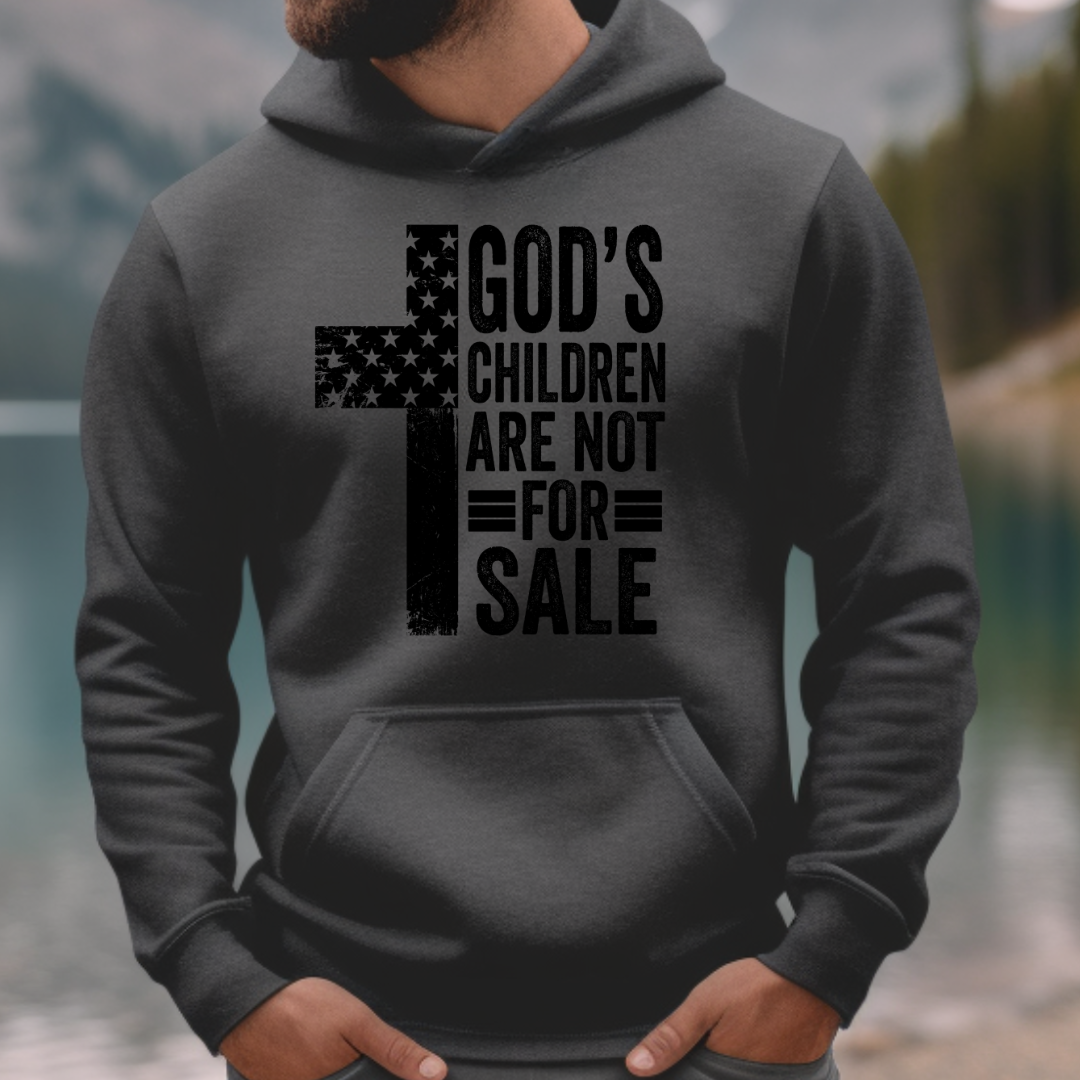 Gods Children are NOT for Sale Hoodie Grey