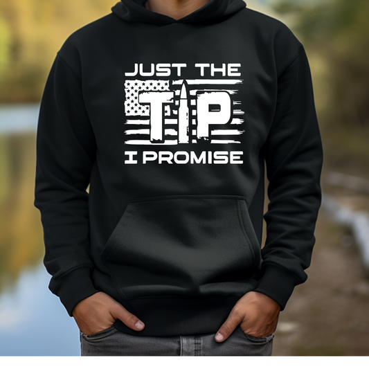 Just the Tip Hoodie Black