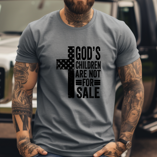 Gods Children are not for sale Grey Blk