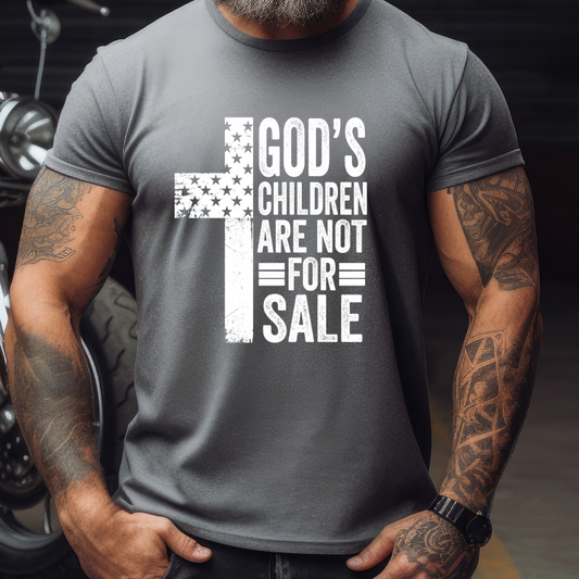 Gods Children are Not for Sale Grey White